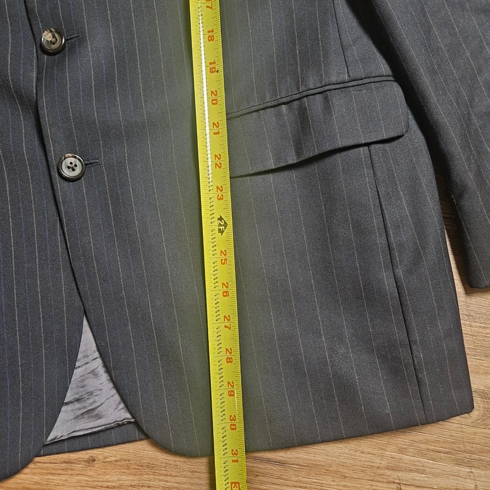 Ralph Lauren Wool Pinstripe Blazer Sport Coat 42R Classic Quiet Luxury Old Money
